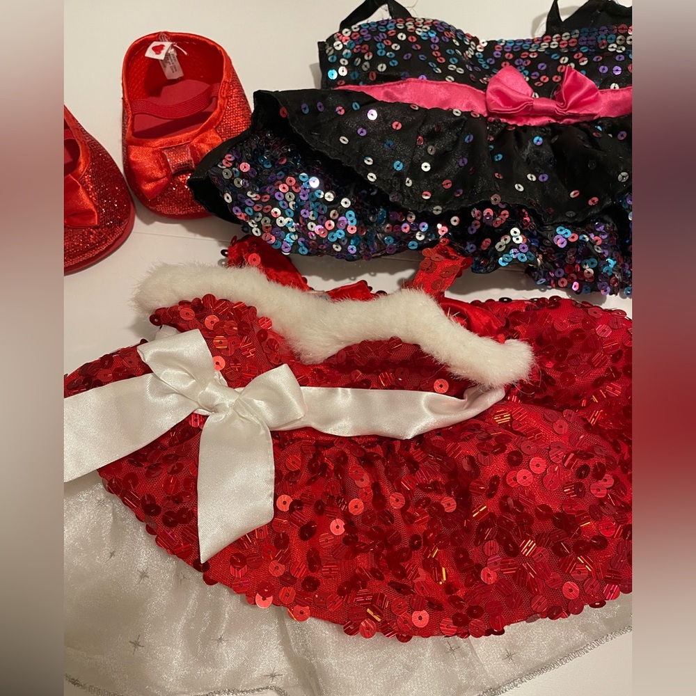 Build A Bear Workshop BABW Clothing Set Lot of 11 dresses, tops and bottoms